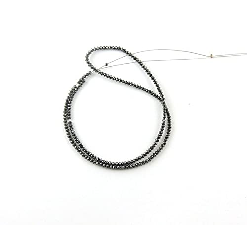 Diamant noir rondelles facettées 22.5 CT pour sublimer vos colliers fins