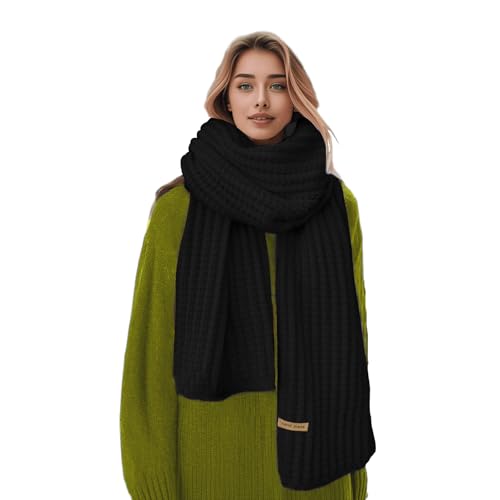 Boaisdus Winter Chunky Knit Scarfs Women's Thick Warm Knit Scarves