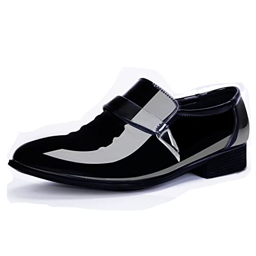 Mens Tuxedo Shoes Patent Leather Formal Business Oxford Dress Shoes