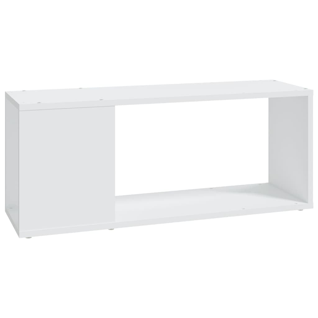 vidaXL Mueble para TV Soporte Mobiliario Aparador Armario Estante Salón Sala de Estar Dormitorio Decoración de Madera Contrachapada Blanco 80x24x32 cm