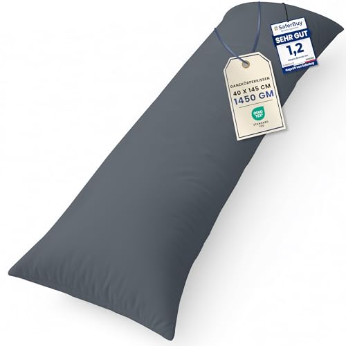 Utopia Bedding Nackenkissen, 40x145 cm Ganzkörperkissen, weiche...