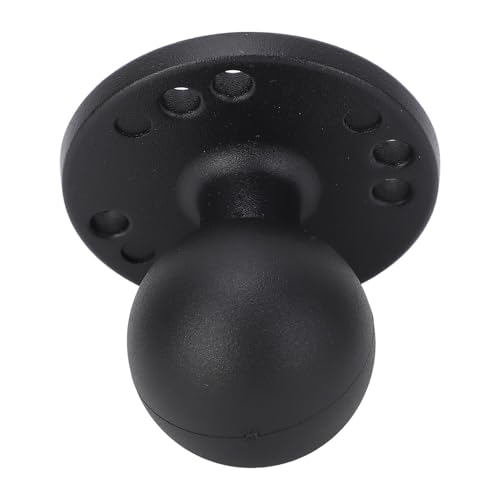 Kugelhalterung Aluminium 1,5-Zoll-Basis Rundplatte f¨¹r Scheibenmontage mit Doppelh¨¹lse-Arm und Nicht-Slip Gummi-Kugel universelle Gr??e kompatibel C-Profilschiene