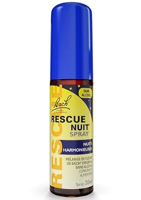 RESCUE NOCHE Spray Sin Alcohol 20 ml, mezcla de 6 flores de Bach Original, para noches serenas, pensamientos inquietantes, cogitaciones, reanudación de trabajo, revisiones | Ya disponible en tu tienda friki favorita! En mundofriki.es! RESCUE NOCHE Spray Sin Alcohol 20 ml, mezcla de 6 flores de Bach Original, para noches serenas, pensamientos inquietantes, cogitaciones, reanudación de trabajo, revisiones | Ya disponible en tu tienda friki favorita! En mundofriki.es!