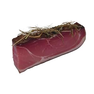 BAVAREGOLA Speck aus Südtirol "Heuspeck" 200g Stück, 6 Monate gereift - Original Südtiroler Speck Spezialität - Schinkenspeck geräuchert & luftgetrocknet