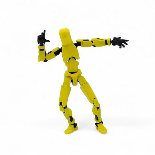 Image of Dummy13 Fully Articulated Action Figure | 3D Printed Robot Assembly Kit | 5.4 Inch Tall Poseable Toy | Dynamic Poses | DIY Collectible Model | Made in India ((Assembled) White Armour)