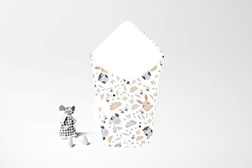 Couverture d'emmaillotage bébé coton pour balades en poussette