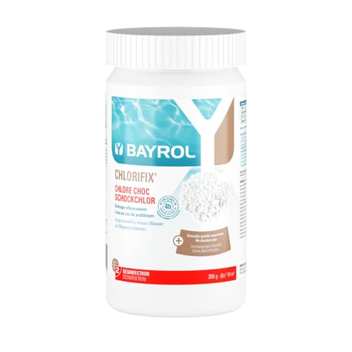 BAYROL Chlorifix Chlorgranulat für Pool 1 kg - Hochwertiges Schnellchlorgranulat - Schockchlorung Pool - Stoßchlorung und Dauerdesinfektion