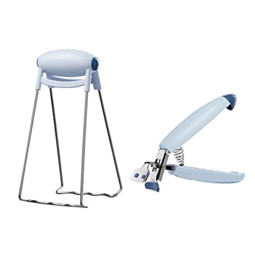 NaciZuo Cuenco Clip Plato Gripper Conjunto Anti Scalding Placa Caliente Abrazadera Potidor de la Olla Levantador 2pcs Pinzas de cocción Cover