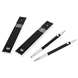 WRITWAA 2 Stück Druckbleistifte Metall mit Rutschfestem Griff 20mm Zimmermannsbleistifte mit Langlebigen Graphitminen Zeichen und Entwurfsbleistifte für Büro und Handwerk