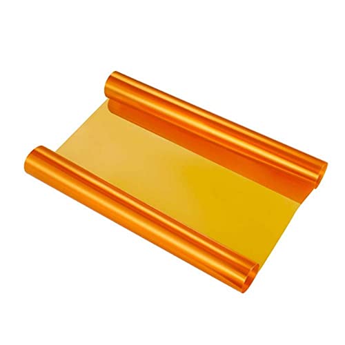 VOYAGO Scheinwerfer-Folie Gelb 30 * 120cm, Wasserdicht Auto Scheinwerfer Folie Tönungsfolie Nebelscheinwerfer (Orange) VOYAGO Scheinwerfer-Folie Gelb 30 * 120cm, Wasserdicht Auto Scheinwerfer Folie Tönungsfolie Nebelscheinwerfer (Orange)