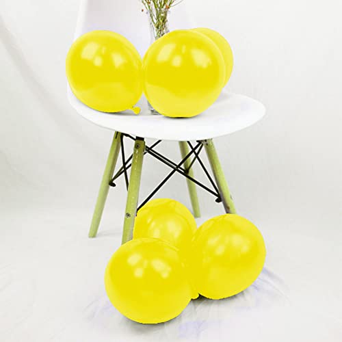 Delightbox 12" Standard Yellow Latex Balloons, 100 Count #TOP3