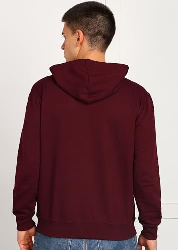 Image of Alan Jones Clothing Men's Solid Hooded Sweatshirt | Drawstring Hood, Kangaroo Pocket, Ribbed Hem | Regular Fit | Sizes S-5XL | Multiple Colors