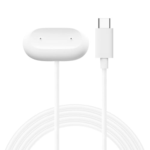 �yHUKWIMO�zFor Google �X�}�[�g�E�H�b�` �[�d�P�[�u��Google Fitbit Air �Ή� �[�d�P�[�u�� �[�d�� ���C�����X�[�d �����ϋv �g�т��₷�� �y�� USB-C �}�O�l�b�g���[�d��(1�{,�z���C�g�j