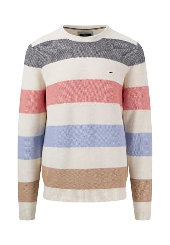 FYNCH-HATTON Strickpullover mit Blockstreifen Offwhite/M