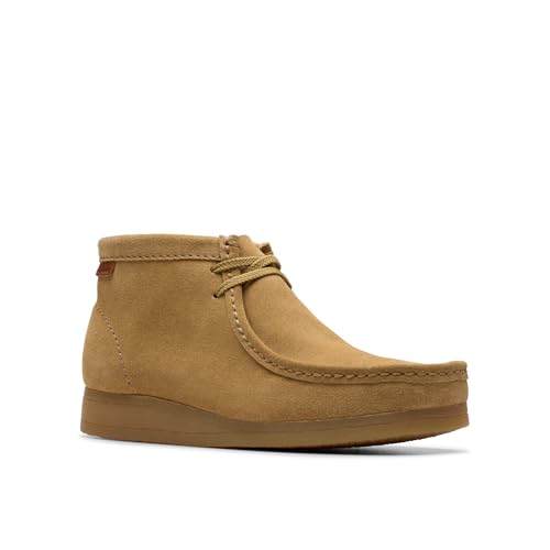 Clarks Clarks Men Wallaston Boot Dark Sand Suede 10.5 Medium