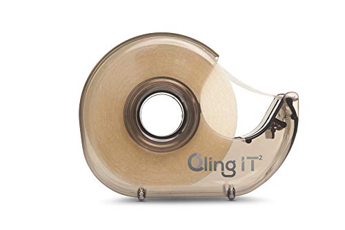 Cling IT² Double Sided Clothing Tape and Body Tape for Securing Fabric and Dresses - Transparent for All Skin Tones - 50 Count - Medical Grade, Hypoallergenic, Made in The USA