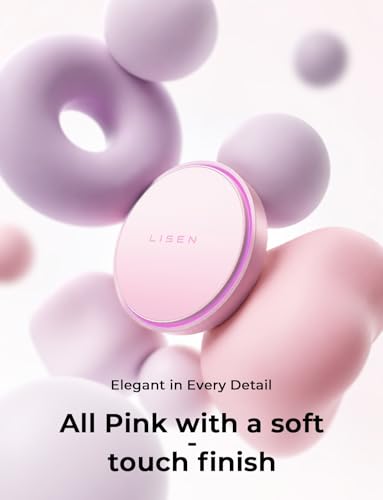 Image of LISEN 15W MagSafe Car Mount Charger,[Light Pink] Magnetic Wireless Car Charger, Dashboard & Air Vent Car Phone Mounts, Car Phone Holder for iPhone 17-12, Samsung, Pixel, Cute Car Accessories for Women | [Light Pink & Purple LED light] Magsafe Car Mount Charger, 2 in 1 Dashborad & Vent Wireless Car Charger for Women