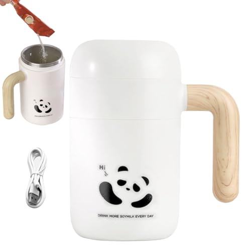 Taza genérica con mezclador automático | Taza mezcladora automática recargable silenciosa portátil – Vaso para casa, oficina y viaje | Para café, leche, bebidas, cacao, chocolate caliente