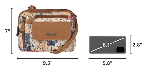 Image of MultiSac Zippy Triple Compartment Crossbody Bag