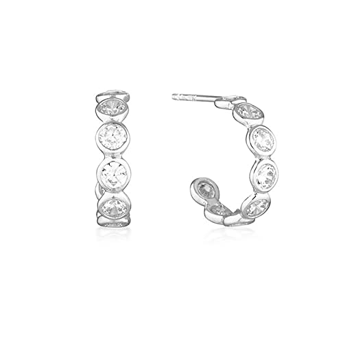 Boucles d'oreilles en Argent 925 de haute qualité et zircone cubique