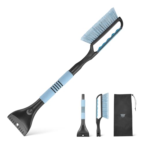 Amazon Basics 2-in-1 Car Snow Brush and Ice Scraper, 26.2 Inch, Ergonomic