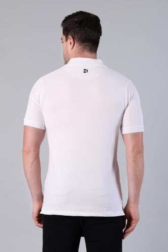 Image of Classic Polo | Comfortable Rich Cotton Blend, Band Collar, Regular Fit | Stylish & Premium All Day Wear