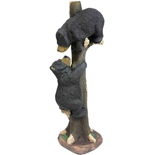 Black Forest Décor Two Black Bears Climbing Sculpture - Large #TOP3