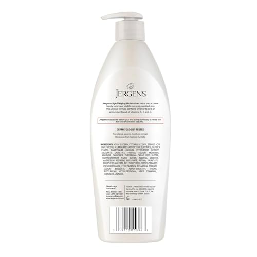 Image of Jergens Age Defying Multi-Vitamin Body And Hand Moisturizer With Emollients,Antioxidants And Vitamins A,C,E,For Dry Skin 400Ml,Lotion