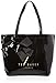 Ted Baker Damen NIKICON Vinyl-Schleife Shopper, Schwarz, One Size