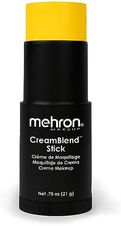 Mehron Makeup CreamBlend Stick, YELLOW - .75oz