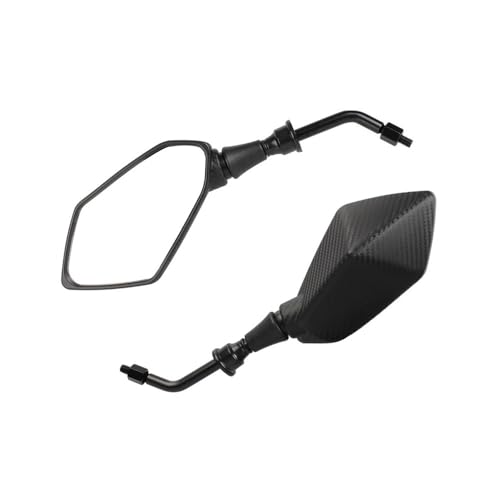 Rétroviseurs de moto réglables aspect carbone pour guidon de vélo de route et quad ATV - 5