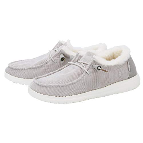 Image of HEYDUDE Women's Wendy Chambray | Women's Shoes | Women's Lace Up Loafers | Comfortable & Light-Weight