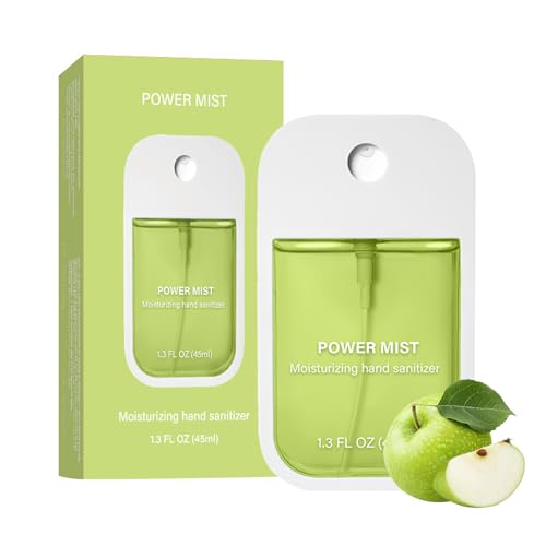 FBEZEB Power Mist Hydrating Hand Sanitizer Spray, Portable Travel-Size Hand Sanitizer Spray, 500-Sprays Each,Suitable for Both Adults and Children (Green Fruit)
