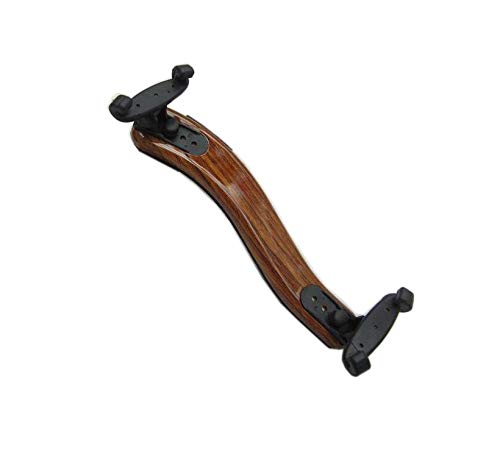 Wood Violin Shoulder Rest for 4/4 and 3/4 with Collapsible and Height Adjustable Feet