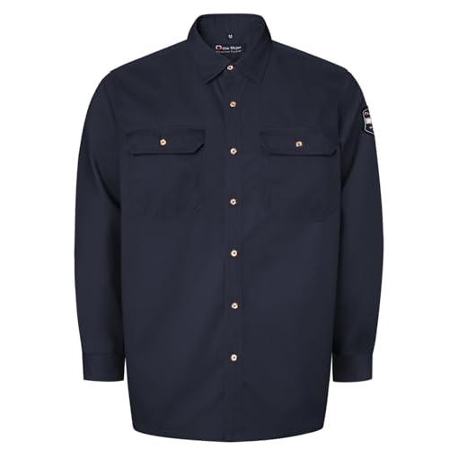 Uno Mejor Flame Resistant Welding Shirt 3XL Navy