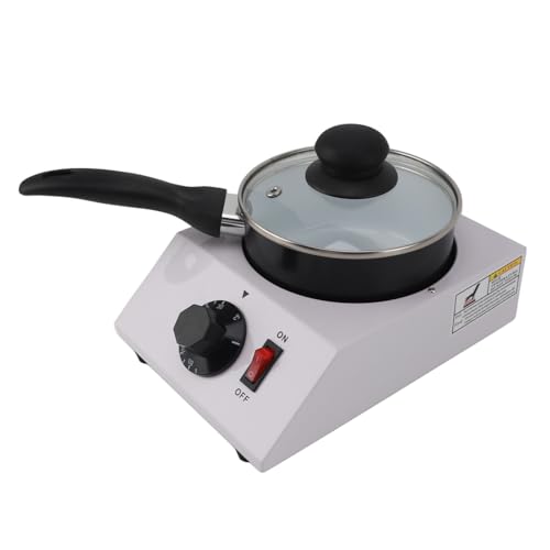 Hot Chocolate Maker, Chocolate Melting Machine Single Pot Melting Pot Melting Pot with 30 to 85? Manual Control 1kg Anti Stick Aluminum Melter Po for Coffee Butter Wine Cream