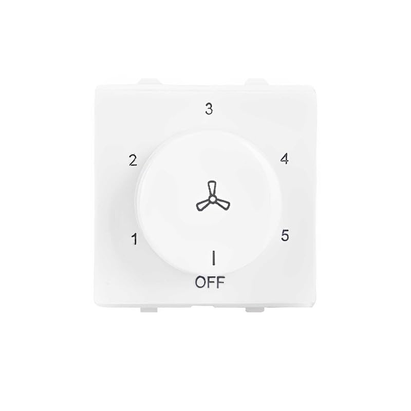 Image of Logitec Fan Regulator 5-Speed Type: TWO MODULE PENTA White