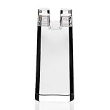 Glanz, der nie vergeht! CRISTALICA Kerzenhalter Stabkerzen Leuchter Venezier Glas Bleikristall 10cm transparent