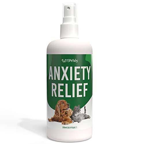 Petsly Beruhigungsmittel für Hunde & Katzen in stressigen Situationen - als sanftes Katzen & Hunde Beruhigungsmittel zuverlässig Ihr Hausstier entspannen, Beruhigungsmittel Hund Beruhigung [250ml] Cover