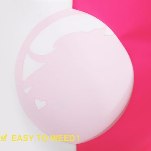 Image of FUNKAKA Fluorescent Pink HTV Heat Transfer Vinyl Rolls, 12 inch x 10ft Neon Pink Iron on Vinyl for All Cutter Machines PU Stretchy HTV Vinyl for T-Shirt Easy to Cut & Weed for Heat Transfer Design