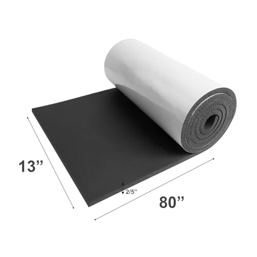 Image of DGSL Foam Insulation Neoprene Sheets with Adhesive, 13''W x 80''L x 2 /5''T