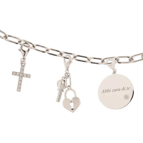 Colgante con llave y candado de plata 925 para tu día a día 2