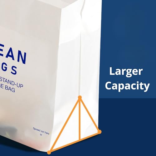 Image of 80 Count Self-Adhesive Trash Bag Dispenser Stand-up Trash Bag, Car Trash Bags for Travel, Lazy People Trash Bin, for Kitchen Bedroom Desk, Portable Trash Bin, Garbage Bag with Sealing Function