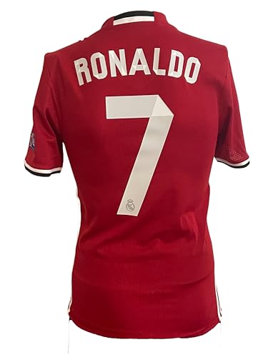 Madrid Ronaldo Soccer Football Club Team Training Red Mens Size Small Jersey