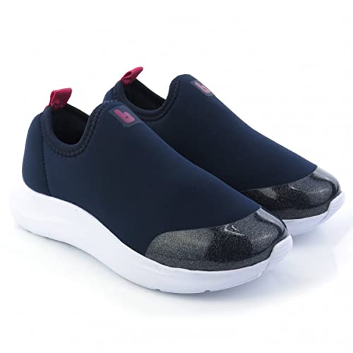 Tênis Infantil Menina Bibi Action Azul Naval e Pink