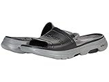 The10 Best Men's Slide Slipper from Exclusive Brands 6 Skechers Men's GO Walk 5-Surfs Out Black/Gray Slipper-6 Kids...