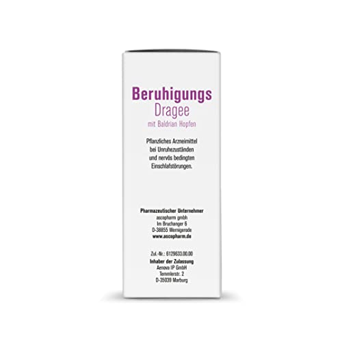 sovita Beruhigungs Dragee mit Baldrian & Hopfen | Natürliche Hilfe bei Unruhe & nervös bedingten Einschlafstörungen | Einschlafhilfe für Erwachsene & Jugendliche ab 12 Jahren | 120 Dragees