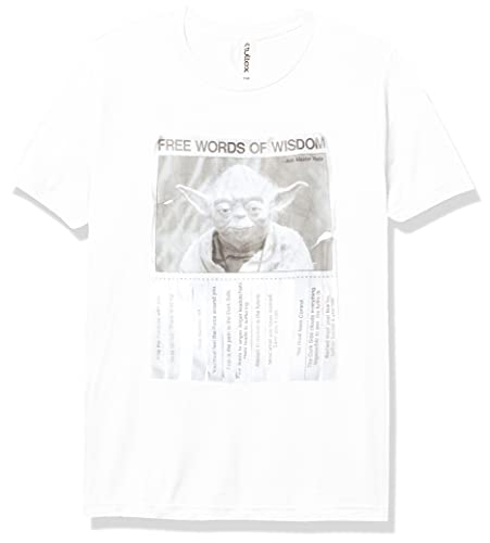 T-shirt Star Wars garçon tissu solide anti-déformation blanc col rond taille XS