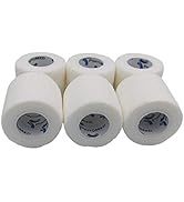 PintoMed - Bandage Cohésif - 6 Rouleaux Blanc X 5 cm X 4,5 m Autoadhésif, Sports Bande, Premiers ...