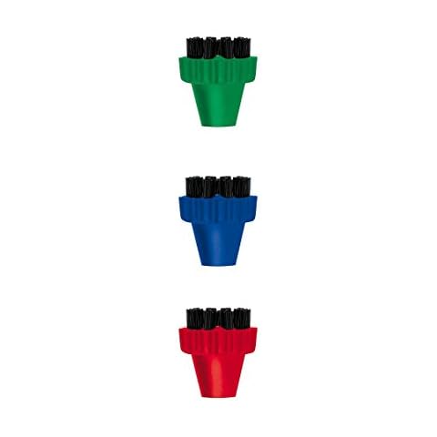 Kit de 3 cepillos pequeños de colores con cerdas de nylon para Vaporetto, Lecoaspira, Unico Cover